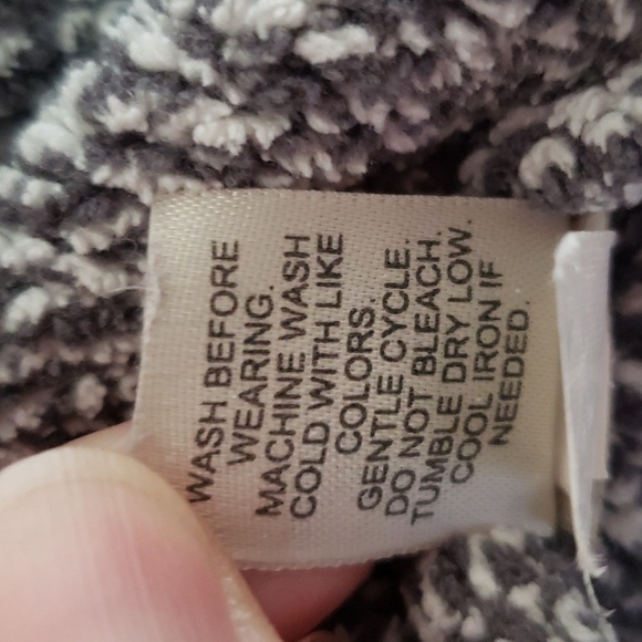 J. Jill Women Turtleneck Sweater Medium Gray White Knit Rolled Hem Soft Comfy - Picture 10 of 12